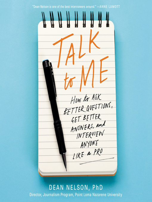 Title details for Talk to Me by Dean Nelson - Wait list
